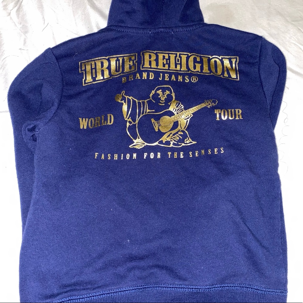 Blue true religion hoodie